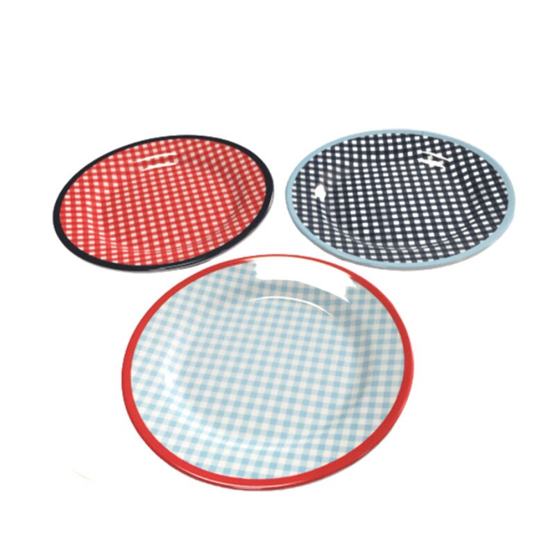 Assiette à fruits en mélamine 9 pouces, assiette à collation créative épaissie, plats à gâteau de Dessert, plateau à pâtisserie de Restaurant, vaisselle de cuisine