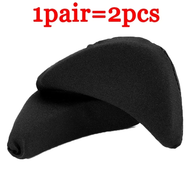 2/10 Stuks Anti-slijtage Spons Voorvoet Insert Hoge Hak Teen Plug Filler Pijnbestrijding Inlegzolen Verstelbare Verminderen Schoenmaat kussen Pads: Beige