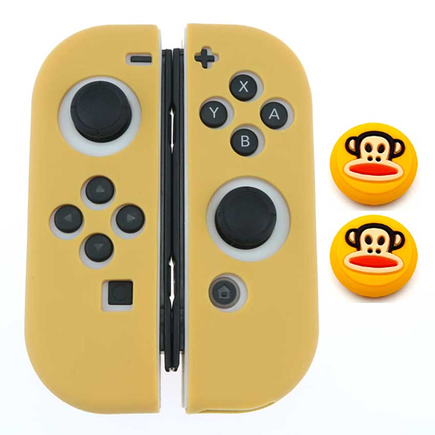 JCD-funda protectora de silicona suave + tapas de Joystick para Nintendo Switch NS NX Joy-Con, 1 Juego: NN NO.43