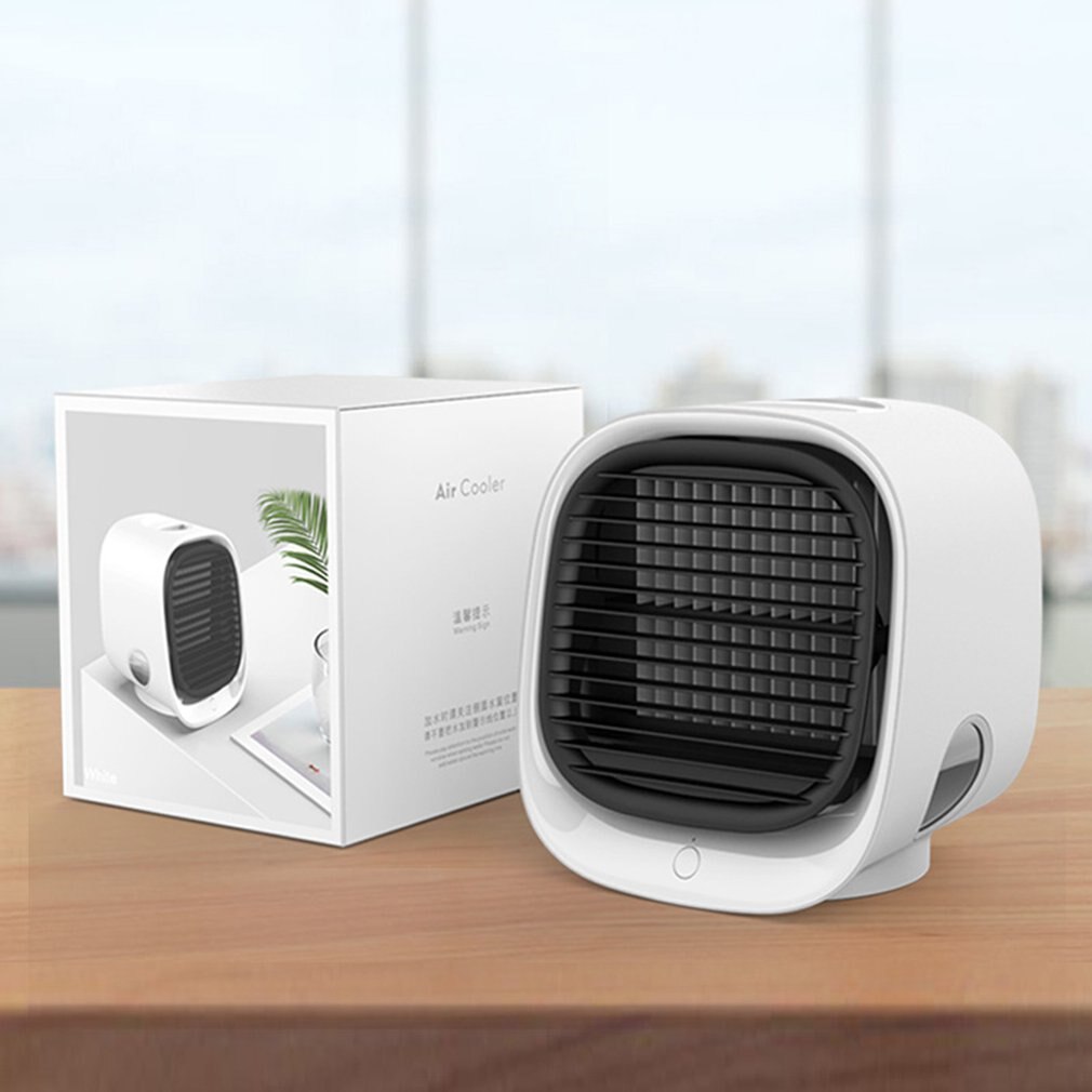 Desktop Mini Air Conditioner USB Fan Air Humidifier Moisturizing Cooling Device Portable Fan for Home Office