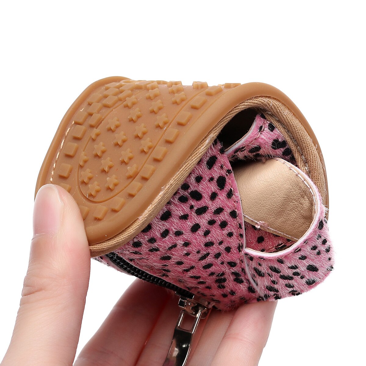 Baby Jongens Meisjes Luipaard Sandalen, Anti-Slip Rubberen Zool Peuter Outdoor Eerste Wandelaar Schoenen