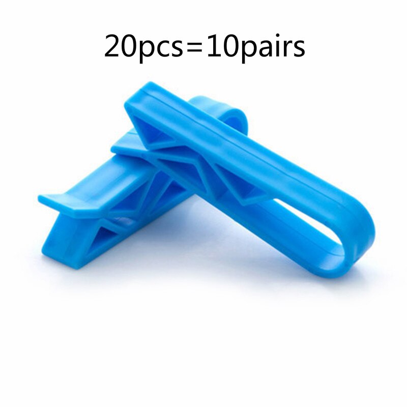 20pcs 10pcs 2pcs Universal Home Trash Clips 1pair=2pcs Home Storage Wastebaskets Waste Bin Dustbin Can Bag Clips: 20pcs random color