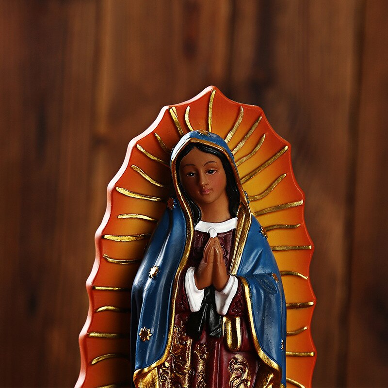 Mexikansk notre dame religiösa heliga statyer jungfru mary ikonen kristen figur kristen dekor skulptur heminredning