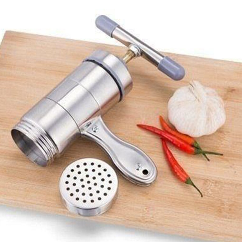 Noodle Maker Household Manual Stainless Steel Pressing Machine Kitchen Tool Hollow Noodle Machine Handmade Noodle Machine