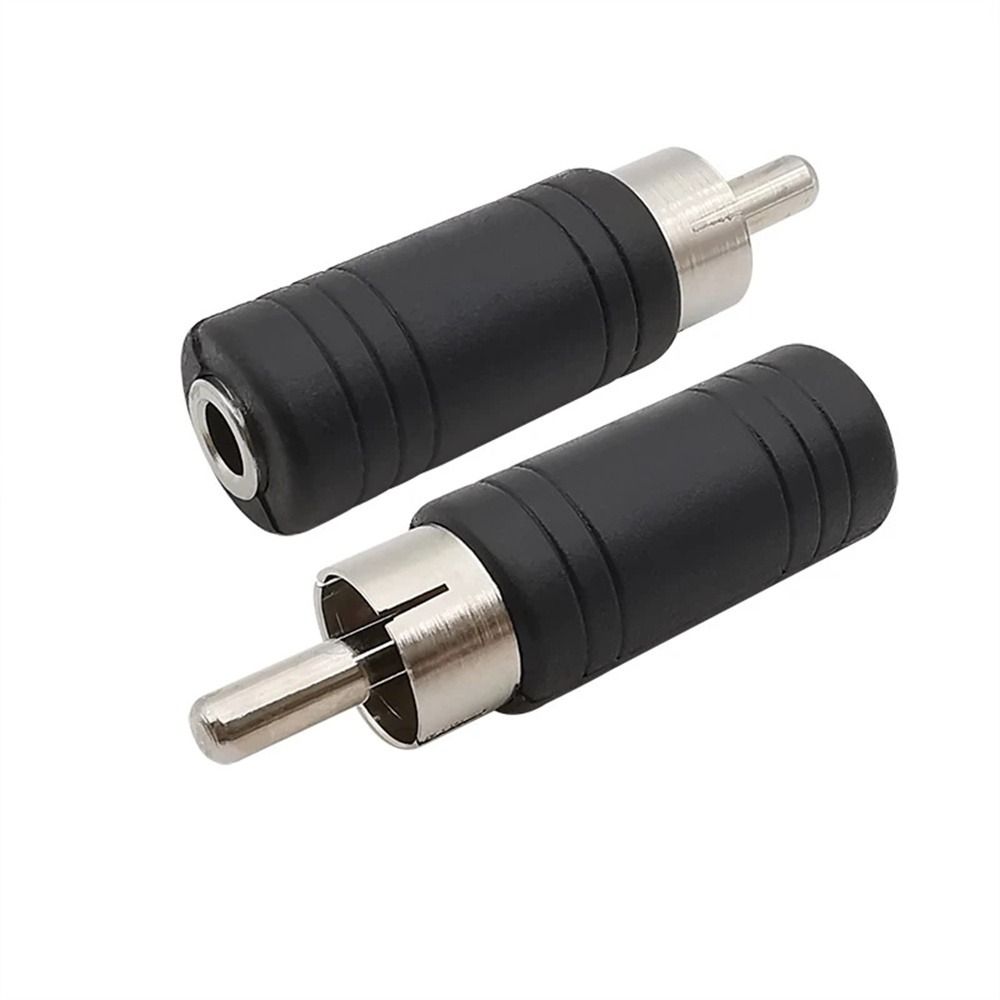 Terminal Plug Terminal Plug Converter Connector Black Red RCA Male Plug RCA to 3.5mm Adapter 3.5mm Female Jack Audio Adapter: Default Title