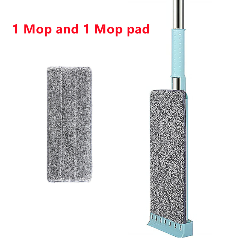 Najnowszy mop płaski z mikrofibry Mop podłogowy z możliwością mycia z podkładkami Lazy Mop Narzędzia do czyszczenia domu 2023: Czerwony