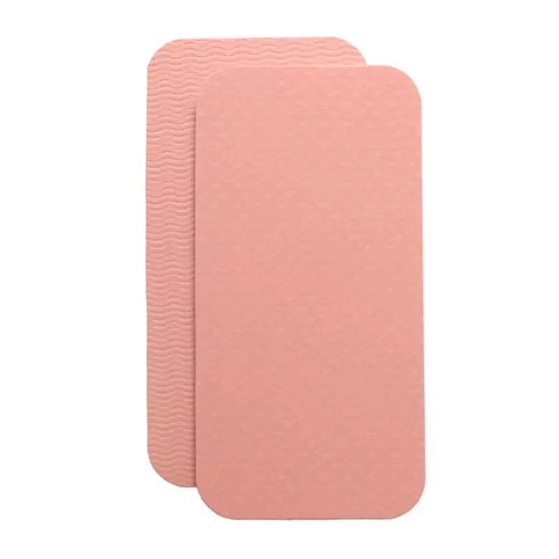 1 par bærbar sklisikker yoga-treningsmatte gymnastikk bryting meditasjonsmatte yoga pilates tilbehør treningsmatte treningsstudio Fitness: beige