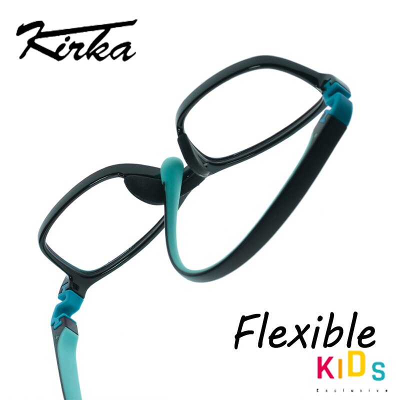 Kirka Eyeglass Frames Children Glasses TR90 Flexible Myopia Optical Frame Kids Silicon Sports Eyewear Kids Glasses Strap