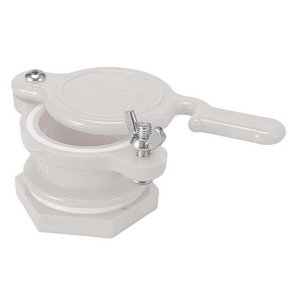 Extractor de válvula de compuerta de miel de abeja, herramienta de embotellado de apícola, buen sello, reutilizable, duradero, práctico, Herramientas de Apicultura: Blanco