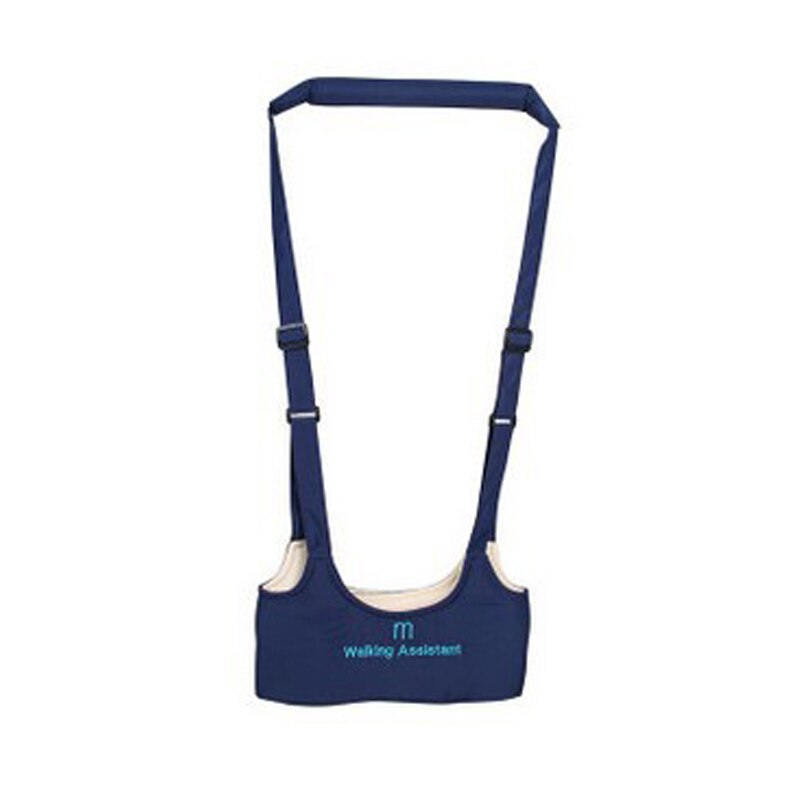Nova chegada do bebê walker arnês do bebê assistente da criança trela para crianças aprendendo andando cinto de segurança da criança prevenção queda: Navy Blue