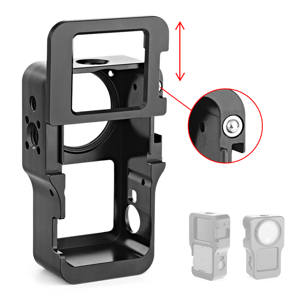 Aluminium Legierung Schutzhülle für DJI Aktion 2 Metall fallen Rahmen KäFeige + UV Objektiv Filter für DJI Osmo Aktion 2 kamera Zubehör
