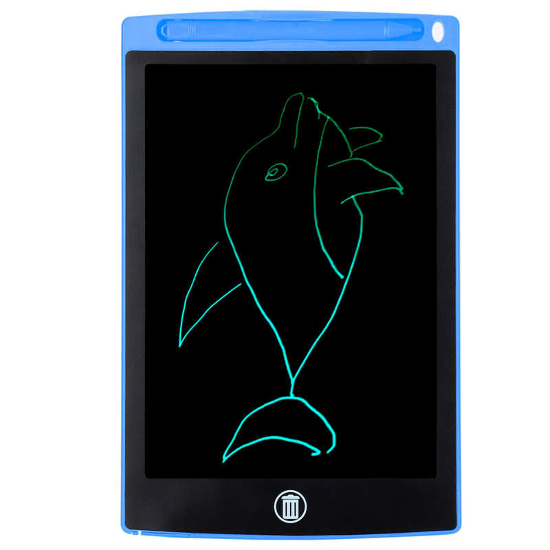 8.5 Inch Drawing Pad LCD Writing Tablet Board Colorful Electric LCD Drawing Pad for Children Drawing Pad: Blue