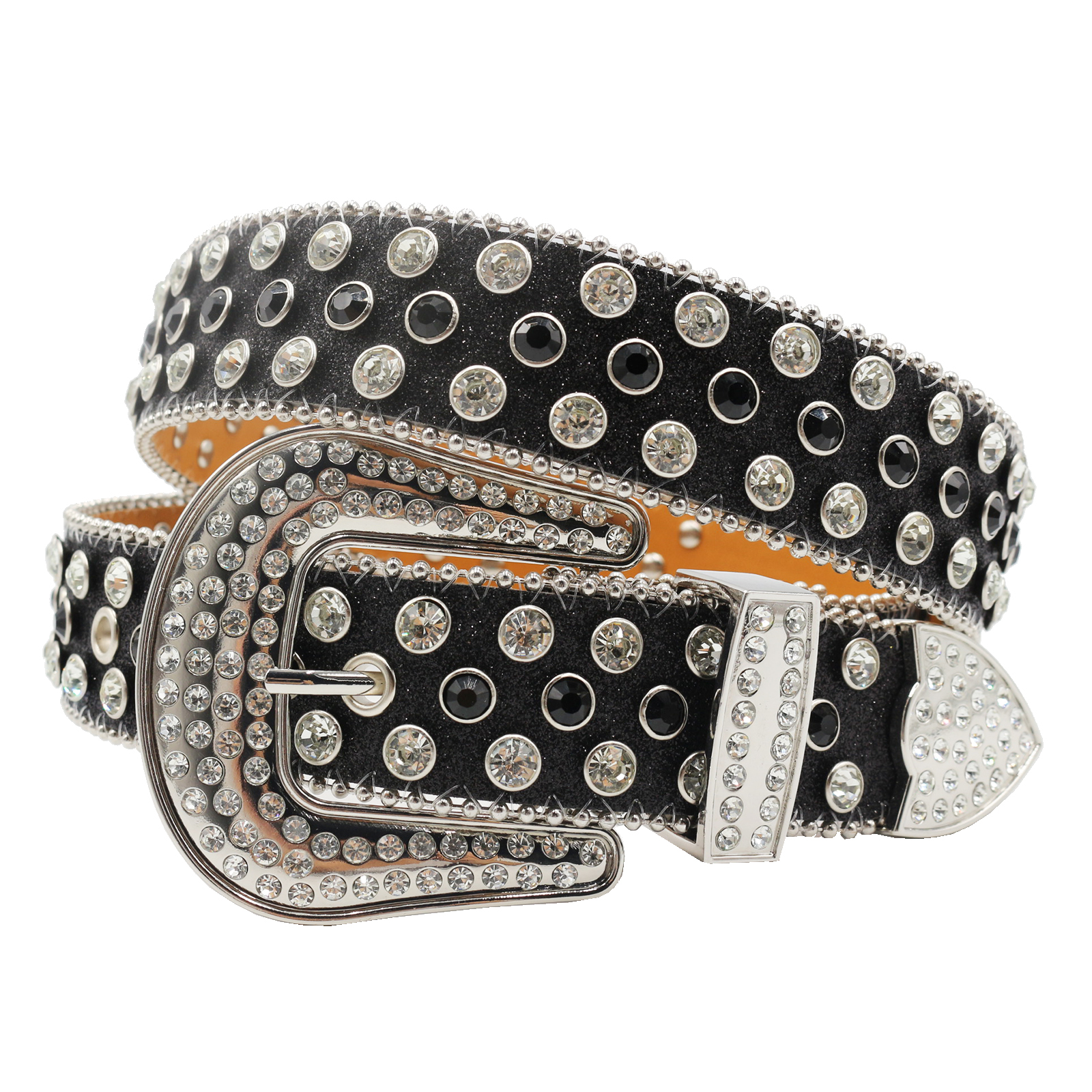 Strass riemen, bling, luxe riem voor dames en heren, cinto de strass, western riem met studs, kristallen cowgirl, cowboy: Grijs / 105cm