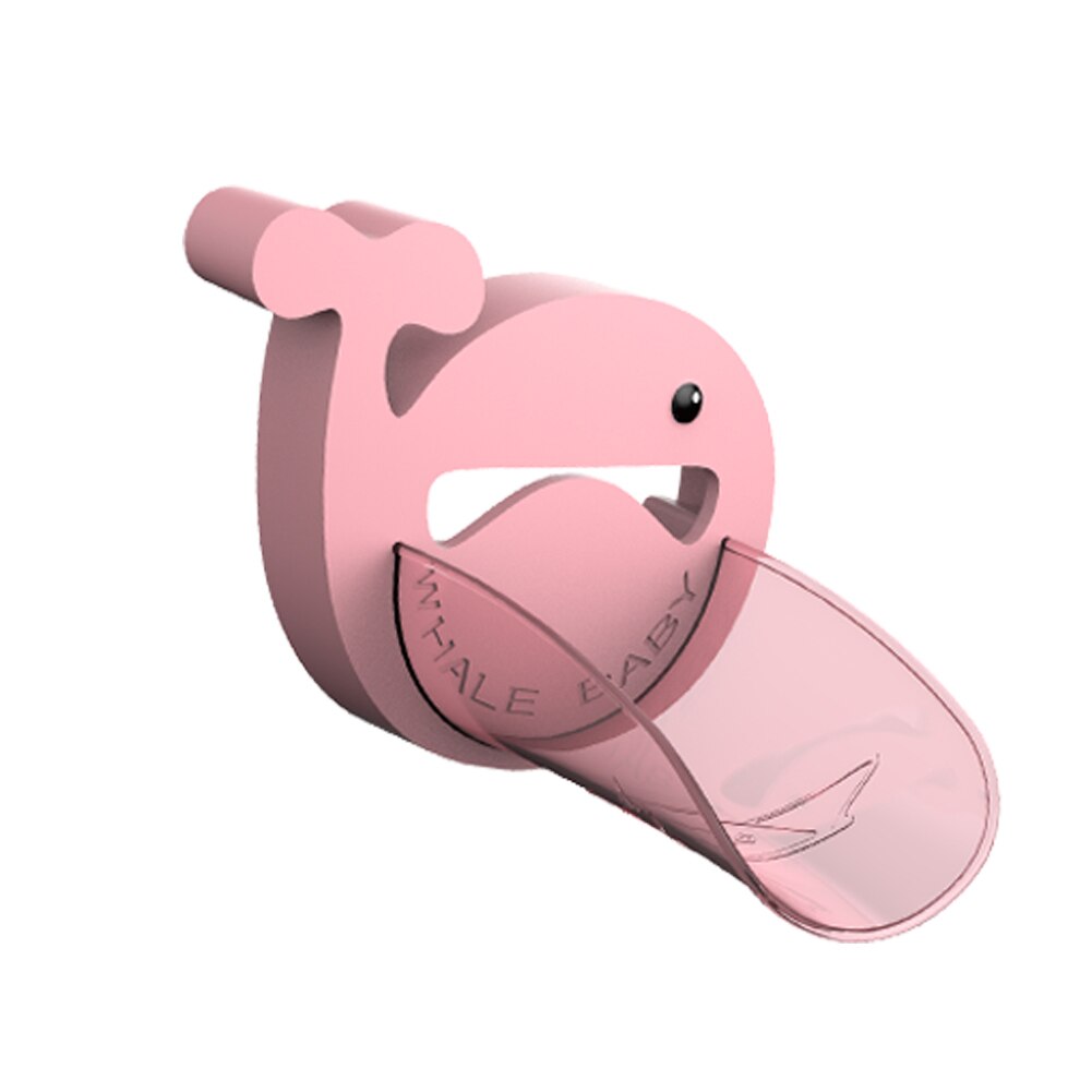 Children´s Cartoon Hand Washing Aid Tool PP Material Faucet Extender Bathroom Accessories: Flume pink