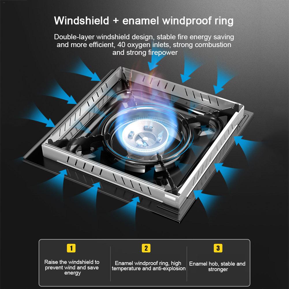 Outdoor Gas Stove Household Cassette Furnace Portable Windproof Cas Pot Wild Barbecue Stove