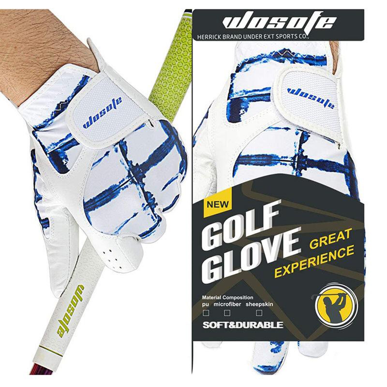 Hommes durables femmes main gauche gants de Golf gaucher Premium en cuir respirant gant de Golf toutes les tailles