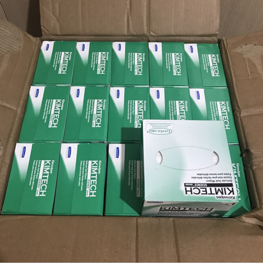 Factory Price 280 PCS KIMTECH Kimwipes Fiber cleaning paper packes kimperly wipes Optical fiber wiping paper USA Import