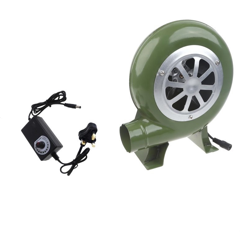 Powerful BBQ Blower Charcoal Chimney Starter BBQ Fan, Smoker Fan Iron Electric Blower AC100-240V 2900RPM Adjustable UK