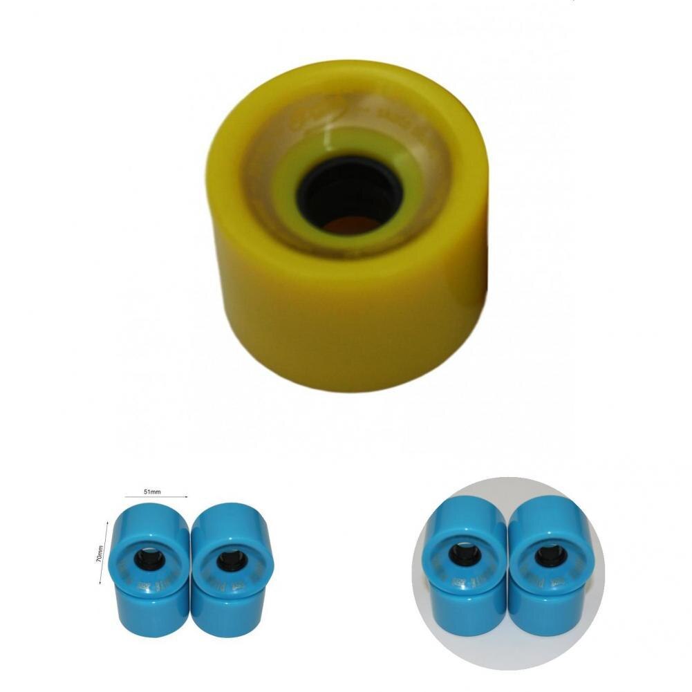 Polyurethane 1Pc/4Pcs Practical Anti Deformation Longboard Wheel Easy to Use Roller Skate Wheels Reduce Shock for Sliding