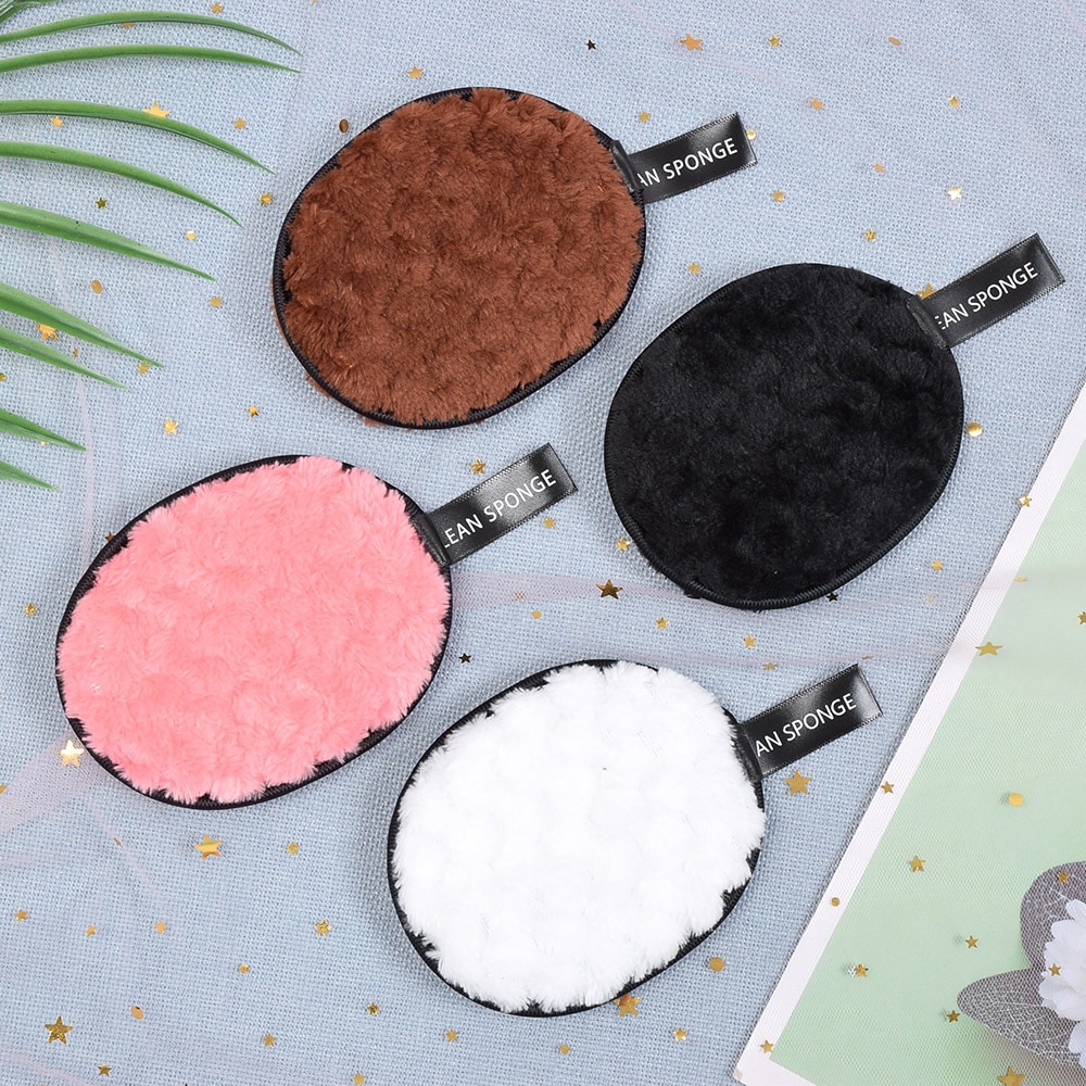 Tampons de coton nettoyant 4 couleurs au choix, éponge synthétique bouffante démaquillante pour femmes élégantes filles outils de maquillage 1 pièces