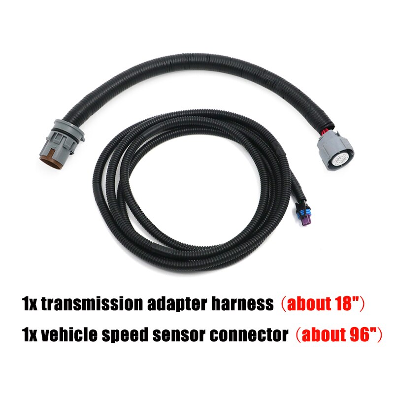 4L60E to 4L80E 18" Transmission Wire Adapter Harness Plug and Vehicle Speed Sensor Connector For GM LS series LQ4 5.3 LS1 LS6