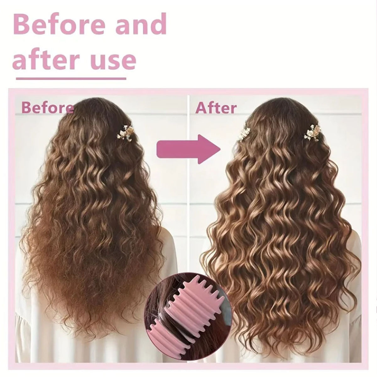 1PC Salon Styling Krullend Haar Styling Borstel Krul Haarborstel voor Kammen en Vormgeven Mannen en vrouwen Krullen verminderen Trekken Gereedschap