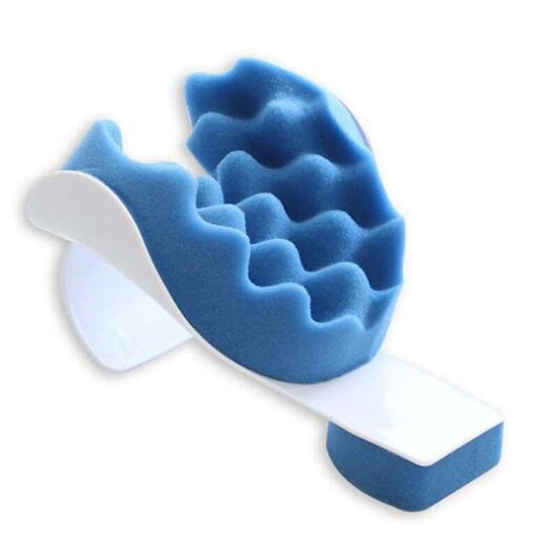 Neck Support Tension Reliever Neck Shoulder Relaxer Blue Sponge Releases Muscle Tension Relieves Tightness Soreness Theraputic