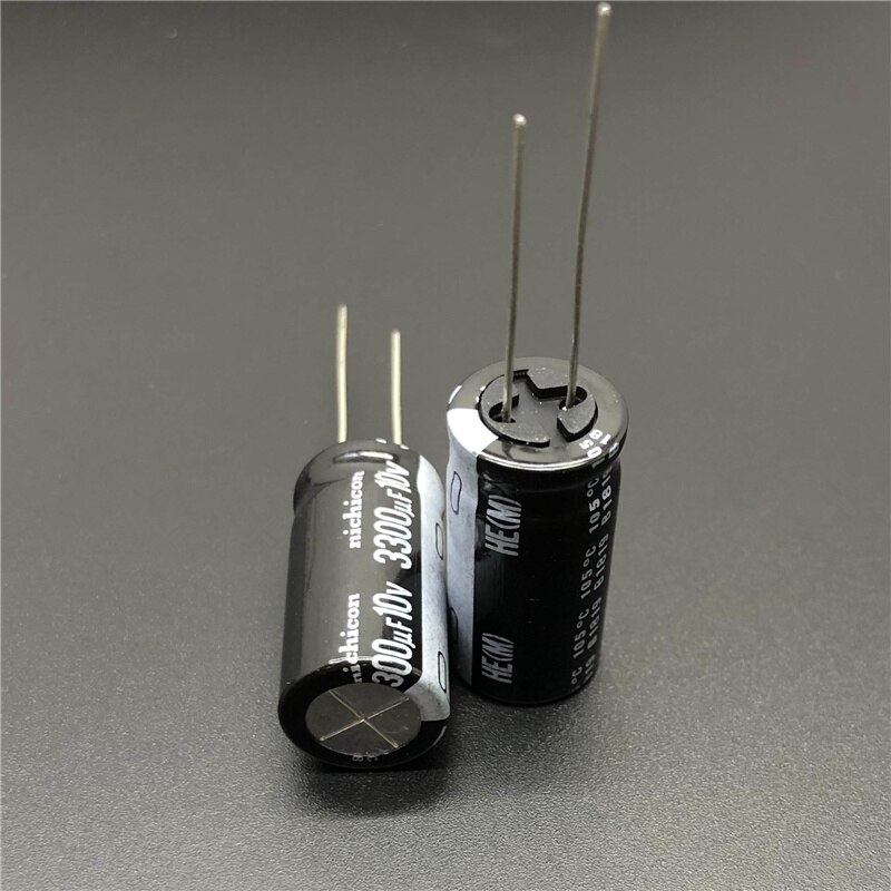 10Pcs/100pcs 3300uF 10V NICHICON HE Series 12.5x25mm Extremely Low Impedance 10V3300uF Aluminum Electrolytic Capacitor