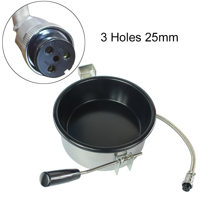 DMWD Commerciale 8 oz Olio Popcorn Maker Pot Riscaldamento Ad Aria Calda A Mano-manovella 8 once Popcorn Macchina Elettrica Accessori parti di 25 millimetri: 3 Holes 25mm