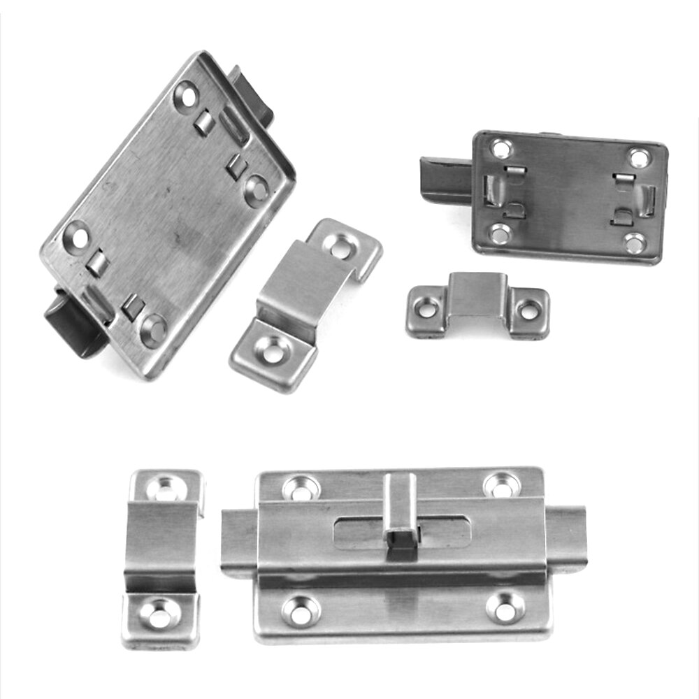 1Pcs 3 Inch Stainless steel safe Door/window/drawer/ Bolt Wooden door security bolt Barrel Bolt Push Lock