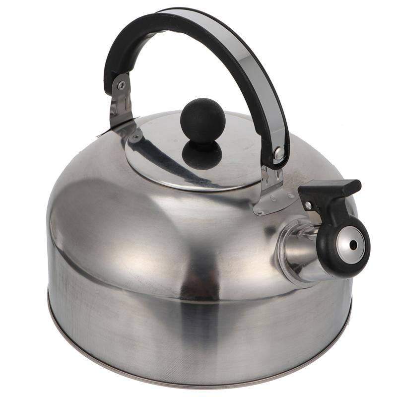 1pc 2.5L Whistling Tea Kettle Stainless Steel Boil Water Kettle Bakelite Handle Pot Induction Cooker Kettle Boiled Teapot