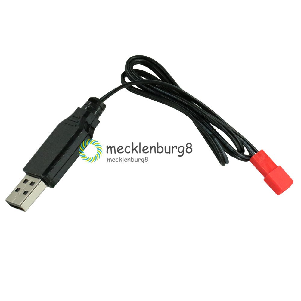 3.7V 500mA Uitgang 1S Lipo Lithium Batterij Usb-kabel Lader Rood JST Vrouwelijke Hoofd voor Lipo Batterij