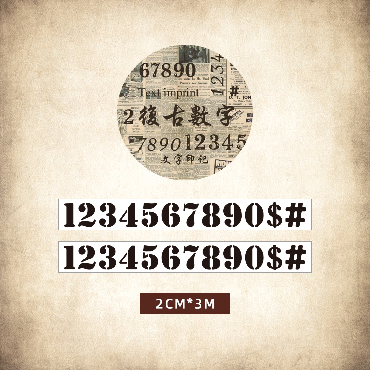 JIANQI-Juego de cinta Washi Retro, decoración Vintage, álbum de recortes, Washitape decorativo, diario: 2