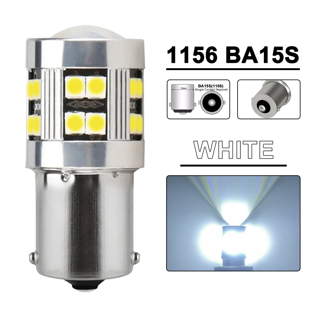2/4 Uds CANBUS 1156 BA15S 1157 BAY15D bombilla LED 12V 3030-24SMD 6500K blanco amarillo rojo freno trasero de coche luces de señal de giro de estacionamiento: Negro / Azul