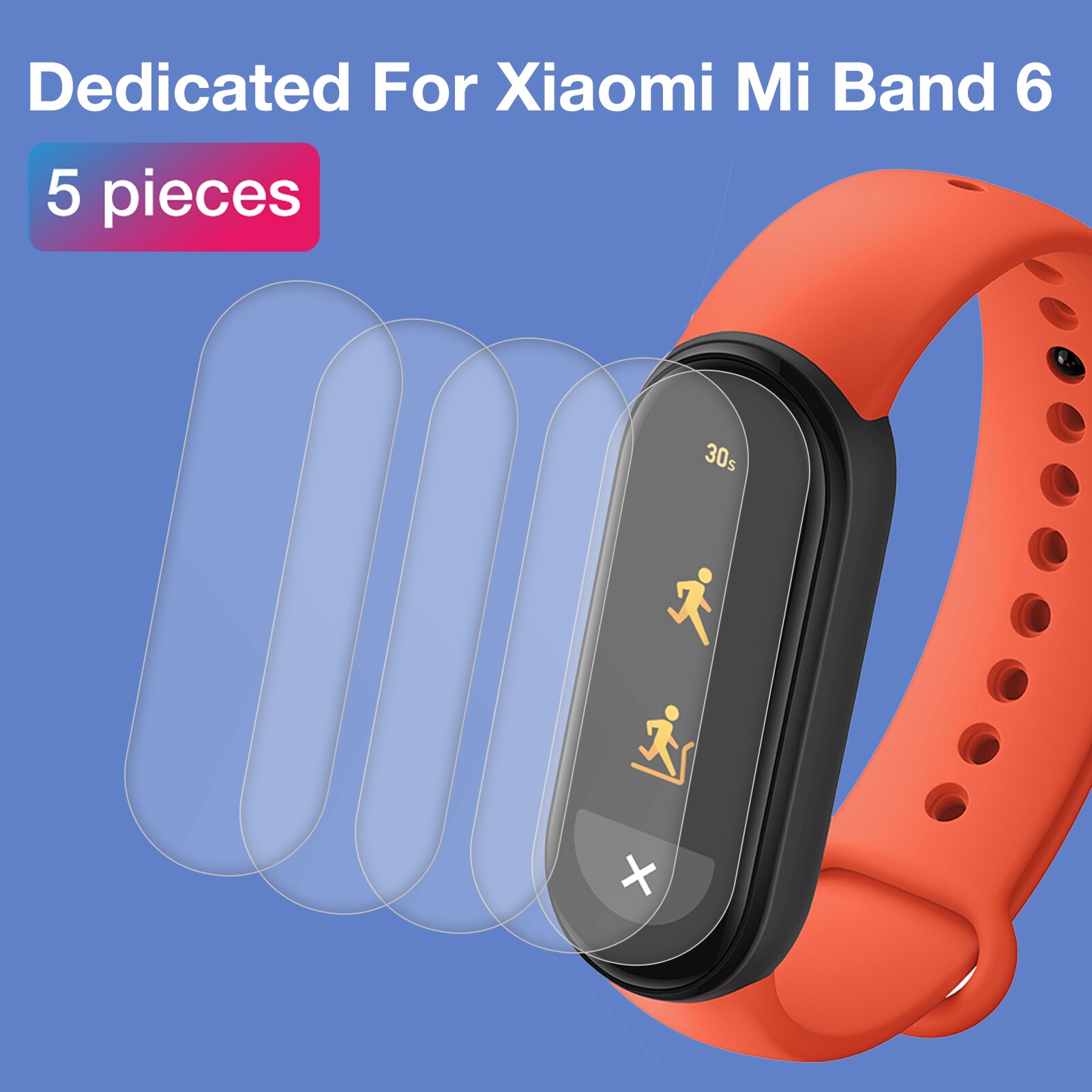 Set Tpu High Definition Nano Zachte Film Voor Mi Band 5 Zachte Flexibele Volledige Dekking Screen Protector Clearity Scratch-slip