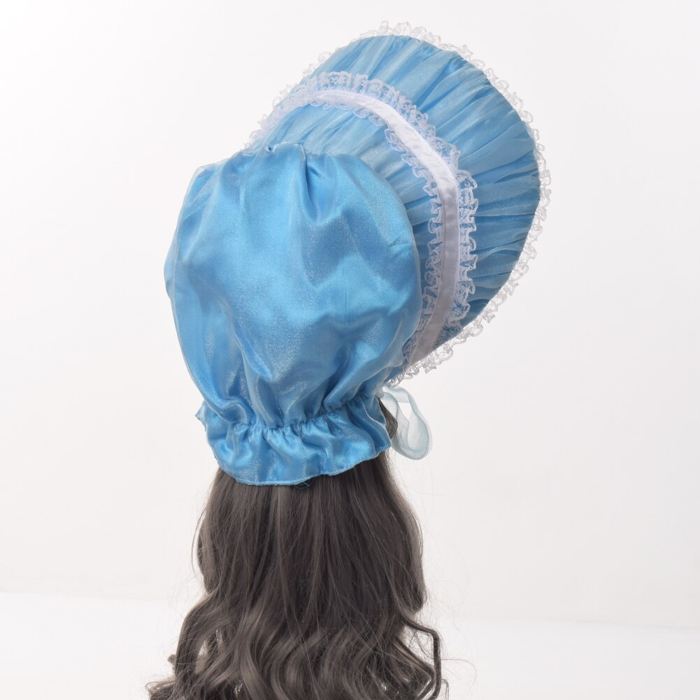 Bonnet plat en dentelle pour femmes, style victorien, chapeau de soleil, Lolita, fête de thé, Cosplay