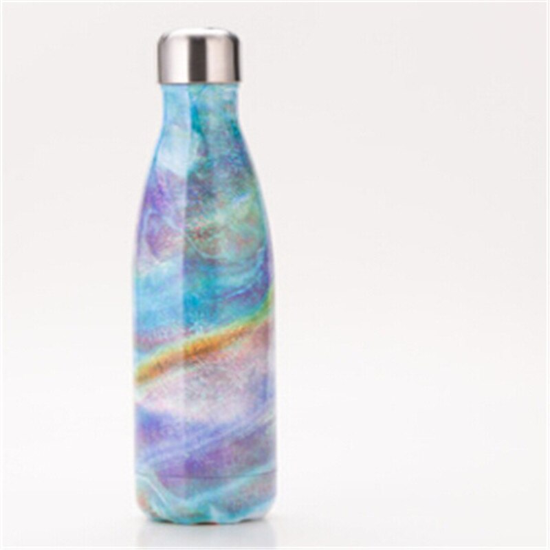 Solid P[ortable Thermos Cup Flask Vacuum Stainless Steel 500ml Coffee Tea Water Insulated: Colorful