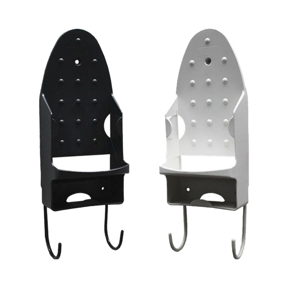 Fixé Au mur Blanc/Noir Rangement pour Planche À Repasser Sur Le Crochet De Porte Support En Fer Maison LaundryRack Hôtel Résistant À La Chaleur Storager