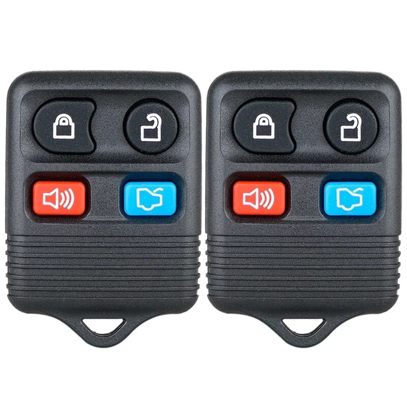 2pcs 4 Buttons Car Keyless Replacement Remote Key Fob CWTWB1U212 CWTWB1U331 GQ43VT11T CWTWB1U345 Key Replacement Fit for Ford