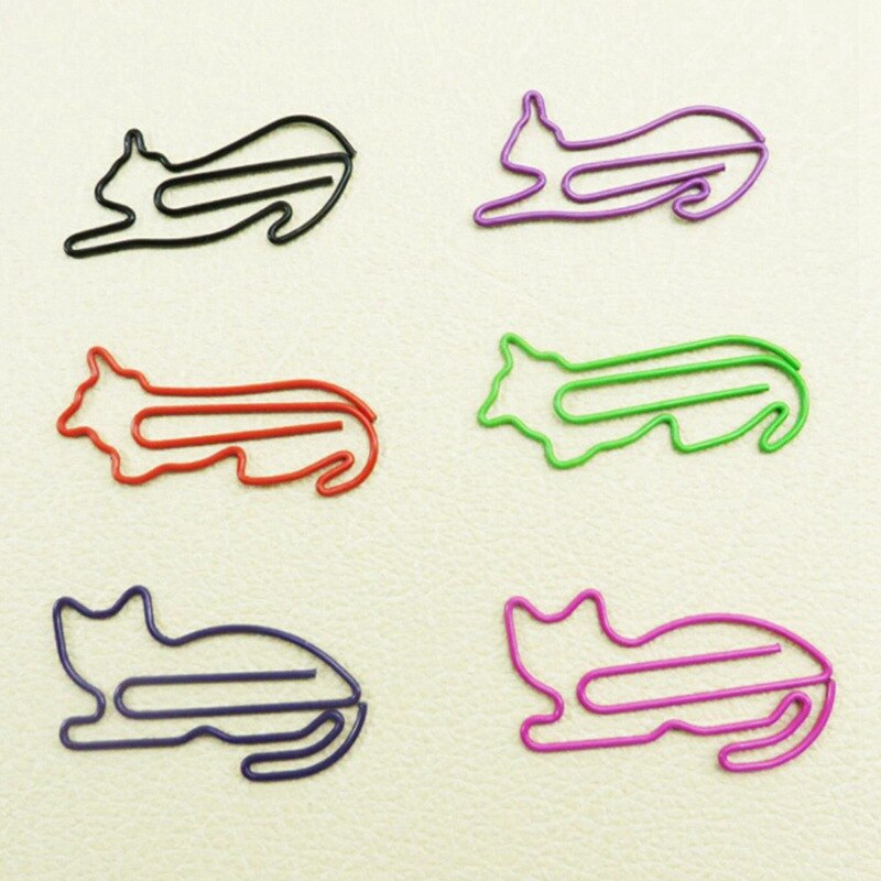 5pcs/lot Cute Cartoon Animal Shape Paper Clips Interesting Bookmark Clip Memo Clip