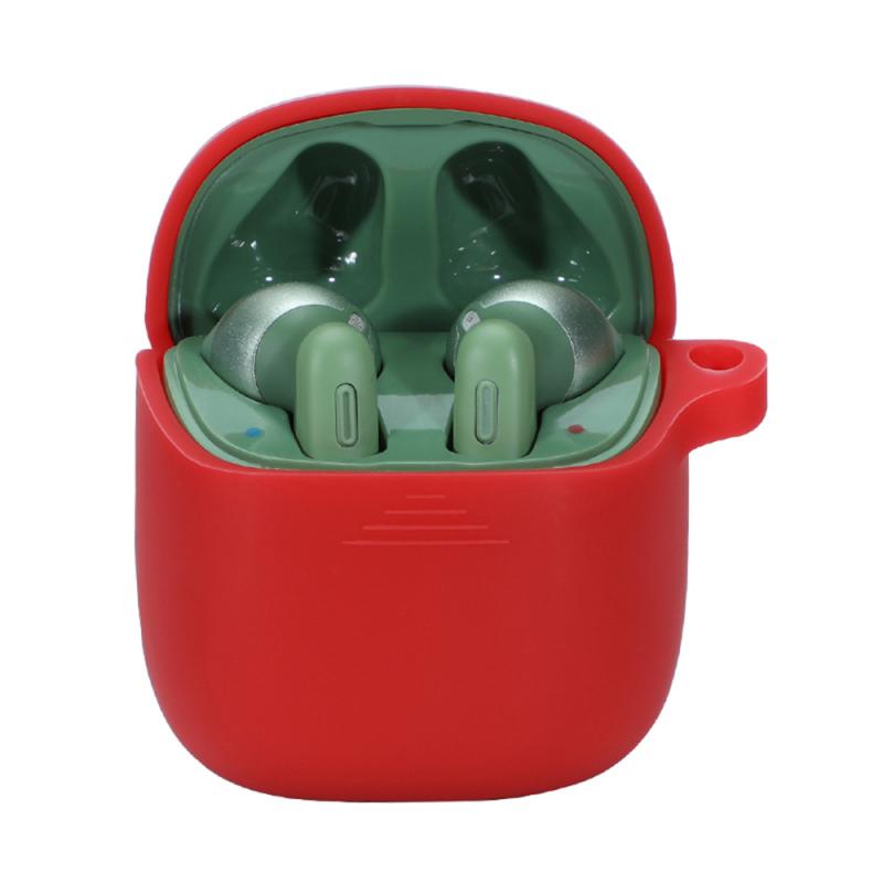 Anti-fall Silicone Earphone Case Protective Cover Shell for JBL jbl tune 220TWS Wireless Bluetooth Earphones Accessories: red