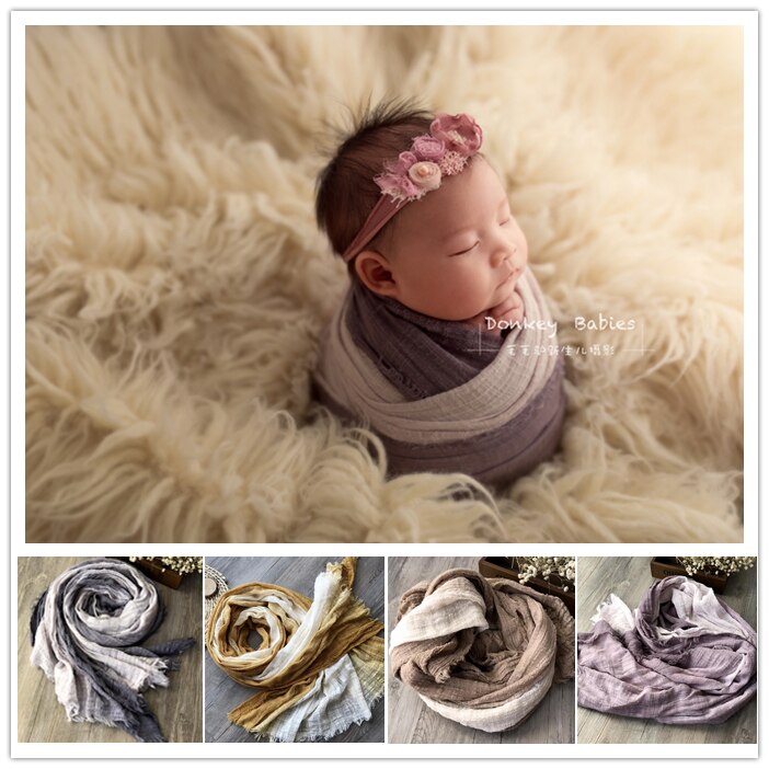 Accessoires de photographie pour -né | Couverture en coton pour bébé, accessoires pour emmailloter, arrière-plan Photo
