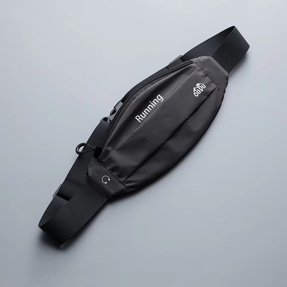 Kokossi reflekterende lommer sportsveske løpeveske mobiltelefonveske holder utendørs midjeveske belter vanntett veske unisex: Hvit farge
