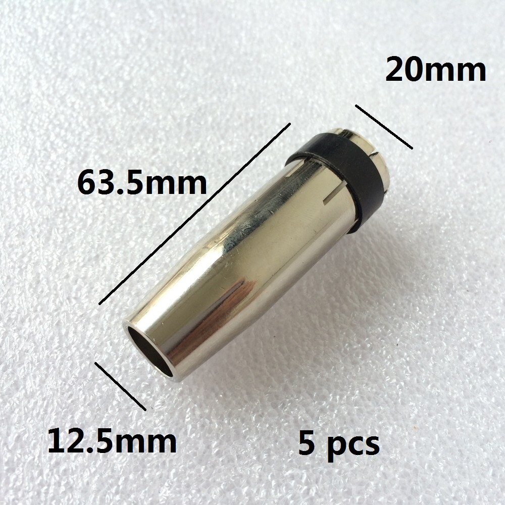5 st  mb24-24kd mig/mag svetsmunstycke sköldkopp för svetsbrännare i binzel-stil