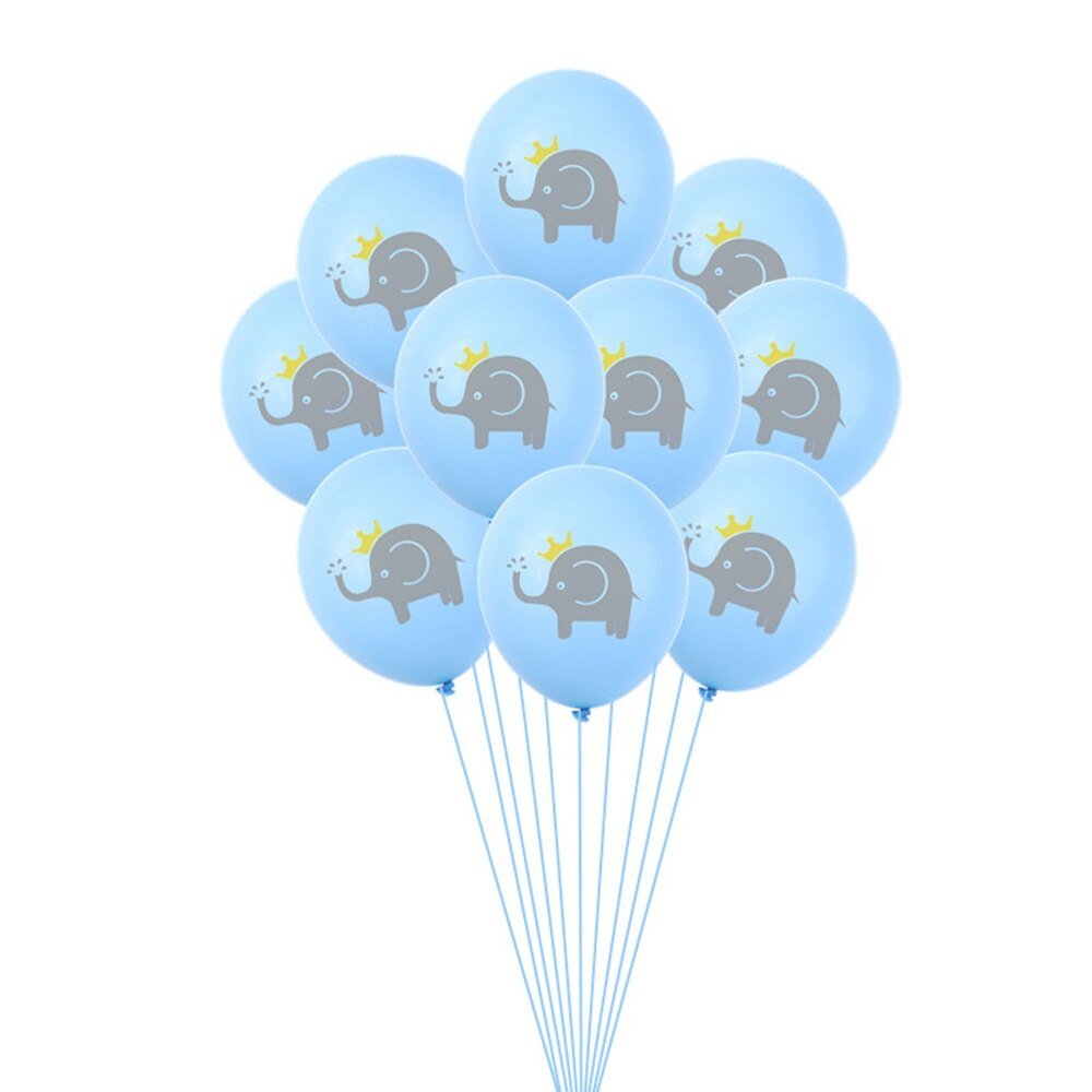 12 pouces dessin animé bébé éléphant impression latex ballon mariage mariage enfants fête d'anniversaire décoration ballon bébé douche: elephant1-10pcs