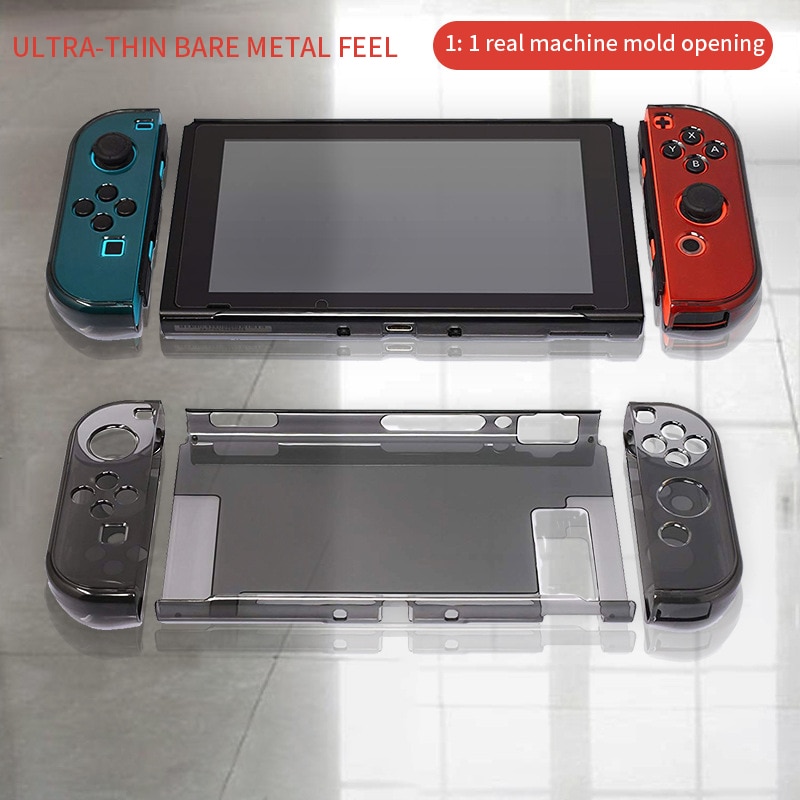 Detachable Crystal PC Transparent Case For Nintendo Nintend Switch NS NX Cases Hard Clear Back Cover Shell Coque Ultra Thin Bag