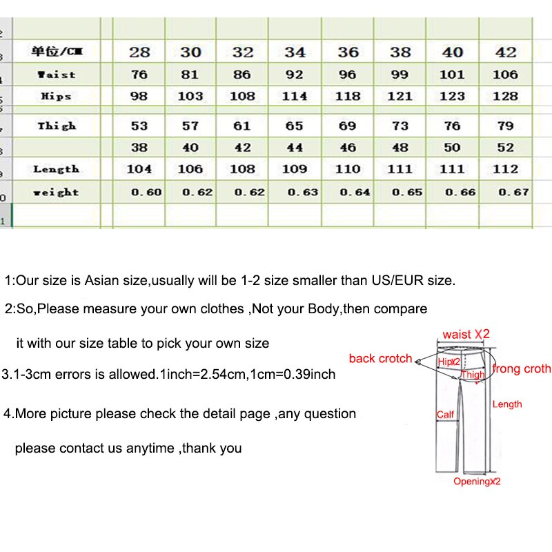 Jeans katoenen heren lange denim broek grote maat 28-42 beschadigd cool casual stretch heren jeans