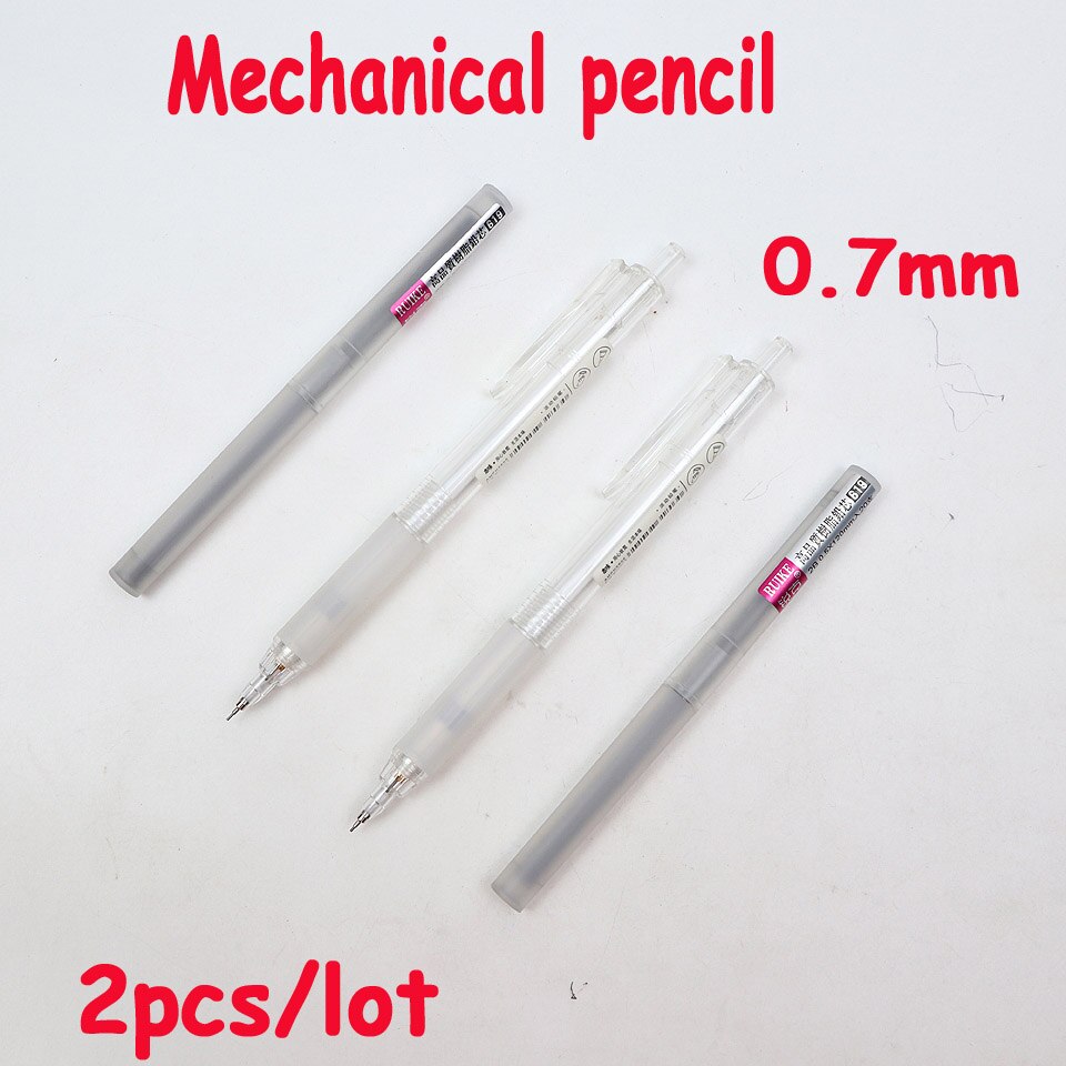 Mechanical Pencil 0.5mm Automatic pencil For Painting School Supplies Send 2 Pencil lead: 2pcs--0.7mm