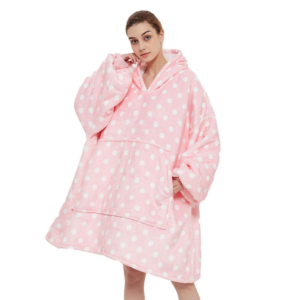 Fluffy Blanket Hoodie Oversized Sherpa Hoodie Sweatshirt Wearable Blankets For Adults, Kids Women And Men #W0: C