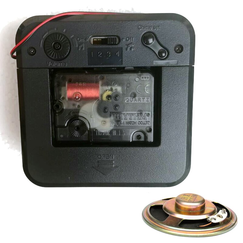 Rhythm Music Chime Box and Horn with hands Sweep trigger movement Wall clock mechanism Parts Melody Box DIY Kits